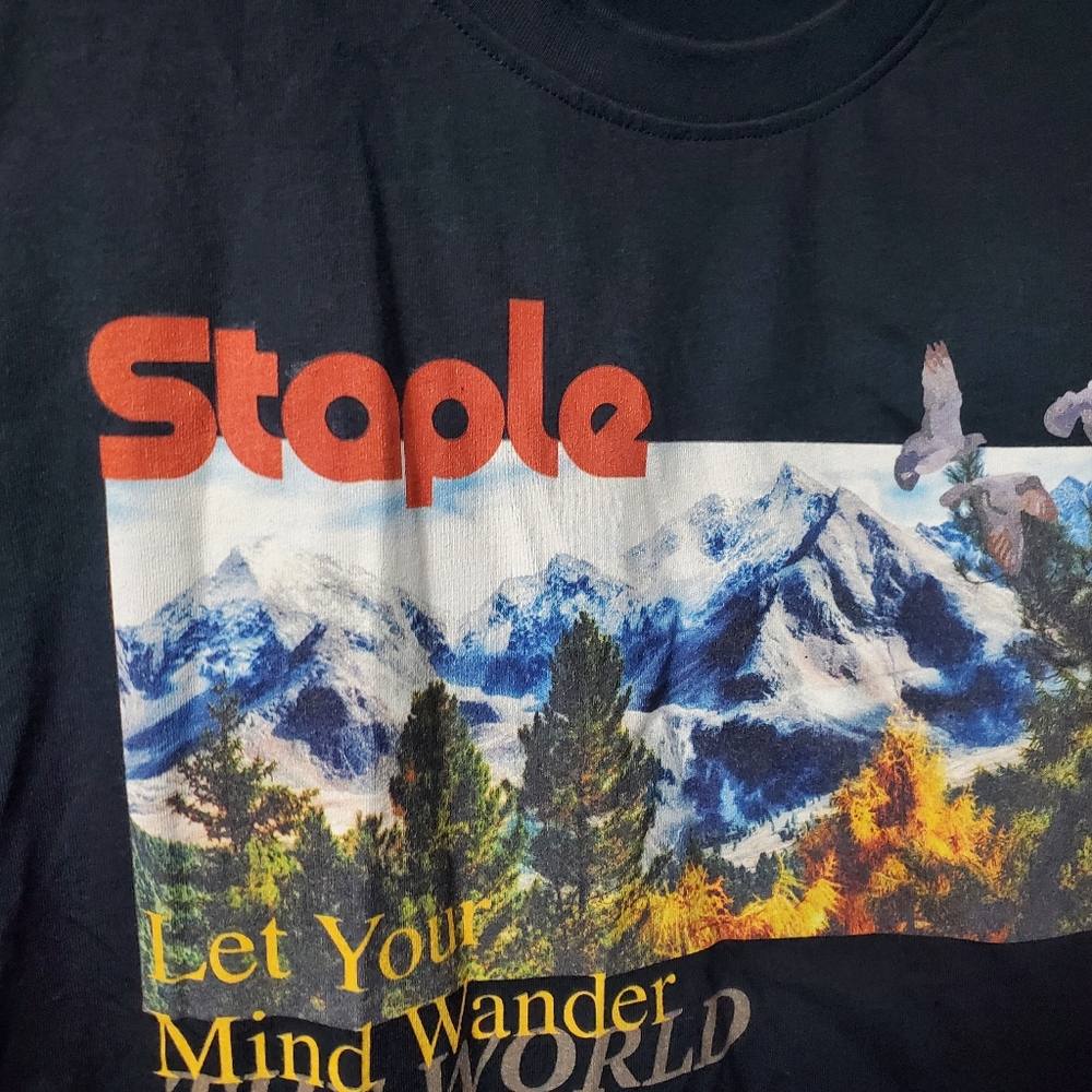 Staple Pigeon "The World Is Yours" Graphic Shirt 2310C11058BT Mens 2XL. - Picture 3 of 7